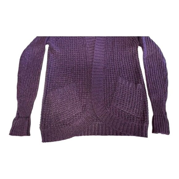 RD Style Montoya Open Knit Cardigan Sweater~Size XS~Deep Purple Stitch Fix L7 07 - Picture 8 of 11